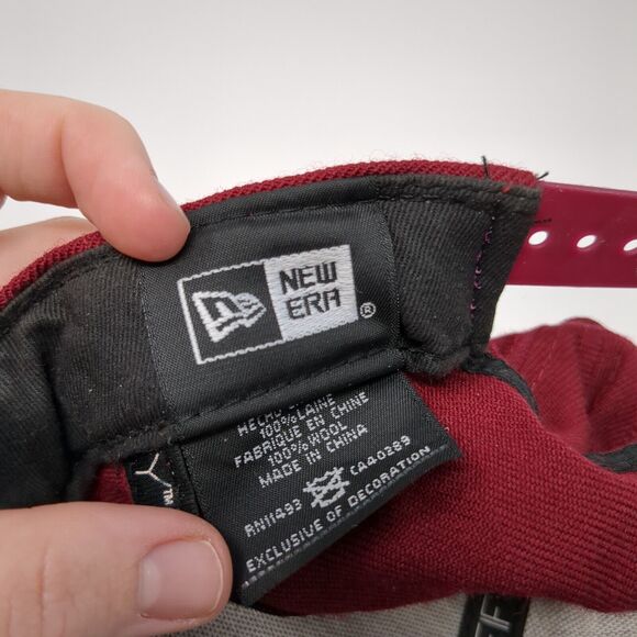 New Era 9Fifty LA Los Angeles Dodgers Snapback Hat Red OSFA MLB Embroidered Logo - Picture 10 of 10